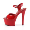 Pleaser ASPIRE-609 Red Patent Women Shoes