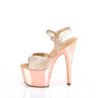 Pleaser ADORE-709HM Rose Gold Hologram Metallic Chrome