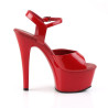 Pleaser ASPIRE-609 Red Patent Women Shoes