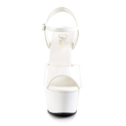 Pleaser ASPIRE-609 White Platform High Heels Shoes Women