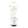 Pleaser ASPIRE-609 White Platform High Heels Shoes Women
