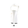 Pleaser ASPIRE-609 White Platform High Heels Shoes Women