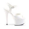 Pleaser ASPIRE-609 White Platform High Heels Shoes Women
