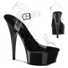 Pleaser CAPTIVA-608 Black Platform High Heeled Shoes