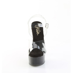 Pleaser CAPTIVA-608 Black Platform High Heeled Shoes