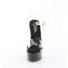 Pleaser CAPTIVA-608 Black Platform High Heeled Shoes