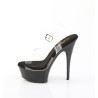 Pleaser CAPTIVA-608 Black Platform High Heeled Shoes