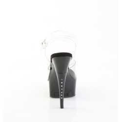 Pleaser CAPTIVA-608 Black Platform High Heeled Shoes