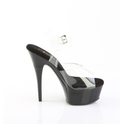 Pleaser CAPTIVA-608 Black Platform High Heeled Shoes