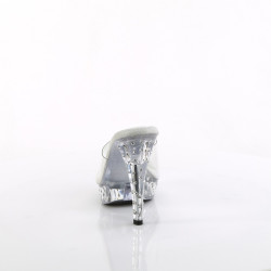 Fabulicious COCKTAIL-501SDT Transparent Mules Women