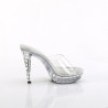 Fabulicious COCKTAIL-501SDT Transparent Mules Women