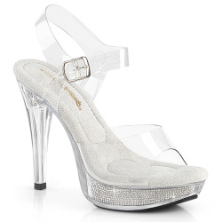 Fabulicious COCKTAIL-508SRSI Strass Clear High Heel Sandal
