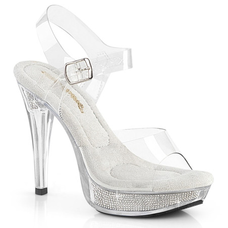 Fabulicious COCKTAIL-508SRSI Strass Clear High Heel Sandal