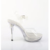 Fabulicious COCKTAIL-508SRSI Strass Clear High Heel Sandal