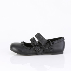 Demonia DAISY-08 Black Vegan Maryjane Women Ballerina