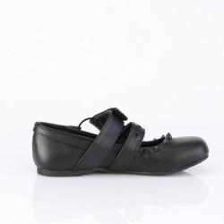 Demonia DAISY-08 Black Vegan Maryjane Women Ballerina