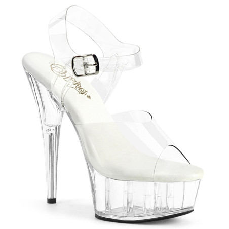 Pleaser DELIGHT-608VL Transparent High Heels Shoes Women