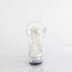 Pleaser DELIGHT-608VL Transparent High Heels Shoes Women