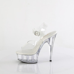 Pleaser DELIGHT-608VL Transparent High Heels Shoes Women