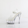 Pleaser DELIGHT-608VL Transparent High Heels Shoes Women