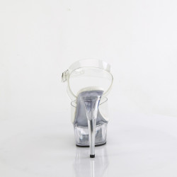 Pleaser DELIGHT-608VL Transparent High Heels Shoes Women
