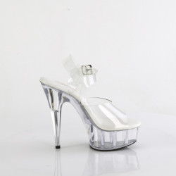 Pleaser DELIGHT-608VL Transparent High Heels Shoes Women
