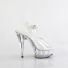 Pleaser DELIGHT-608VL Transparent High Heels Shoes Women