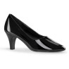 Pleaser Pink Label DIVINE-420 Black Patent Pumps Men