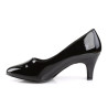 Pleaser Pink Label DIVINE-420 Black Patent Pumps Men