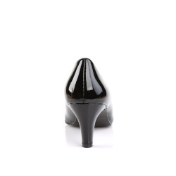 Pleaser Pink Label DIVINE-420 Black Patent Pumps Men