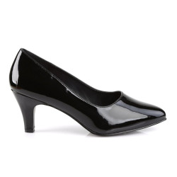 Pleaser Pink Label DIVINE-420 Black Patent Pumps Men