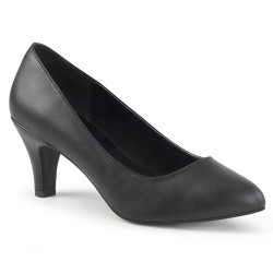 Pleaser Pink Label DIVINE-420 Black Vegan Pumps Men