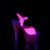 Pleaser ADORE-709UVT Neon Platform High Heeled Sandals