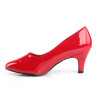 Pleaser Pink Label DIVINE-420 Red Patent Pumps Men