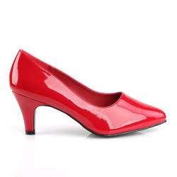 Pleaser Pink Label DIVINE-420 Red Patent Pumps Men