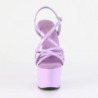 Pleaser ADORE-713 Lavender Criss Cross Straps High Heels