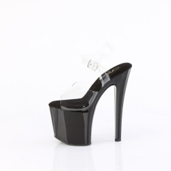 Pleaser ENCHANT-708 Black Platform High Heeled Pole Shoes