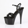 Pleaser ADORE-717 Black Strappy High Heeled Sandals