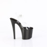 Pleaser ENCHANT-708 Black Platform High Heeled Pole Shoes