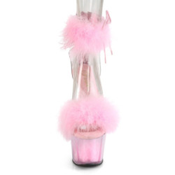 Pleaser ADORE-724F Rose Feathers Platform High Heels
