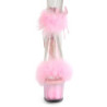 Pleaser ADORE-724F Rose Feathers Platform High Heels