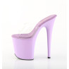 Pleaser FLAMINGO-801 Transparent Lavender Mules Women