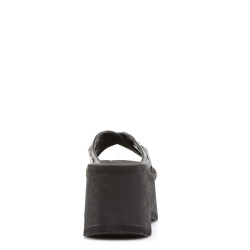 Demonia FUNN-29 Black Vegan Platform Women Mules