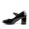 Funtasma GOGO-50 Black Chunky Heeled School Girl Pumps