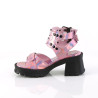 Demonia BRATTY-07 Pink Hologram Patent Sale Women
