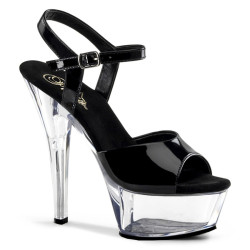 Pleaser KISS-209 High Heeled Clear Platform Shoes Women