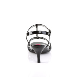 Pleaser Pink Label KITTEN-06 Black Patent Heels Men