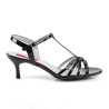 Pleaser Pink Label KITTEN-06 Black Patent Heels Men