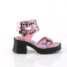 Demonia BRATTY-07 Pink Hologram Patent Sale Women