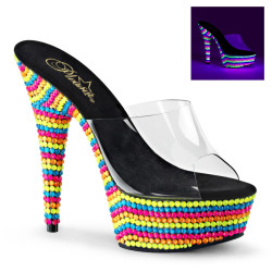 Pleaser DELIGHT-601RBS Transparent Neon Sale Women